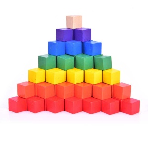 Coloridos bloques de madera para niños
