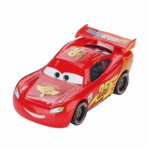 Coche en miniatura Flash McQueen rojo de la película Cars 3