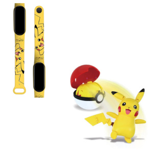 Pack reloj pokémon + pokéballs con motivo pikachu amarillo