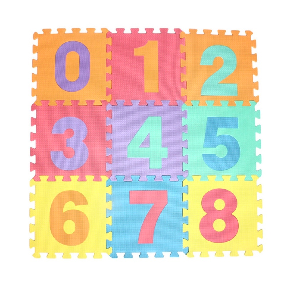 Alfombra puzzle de espuma multicolor para niños
