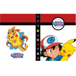 Bonito portaálbum Pokémon con pikachu y ceniza con tapa