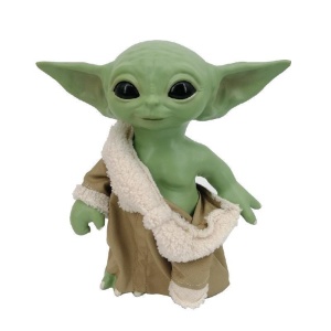 Figura de acción del Maestro Yoda verde de Star Wars con abrigo marrón