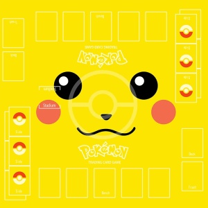 Pokemon pikachu juego de cartas tapete