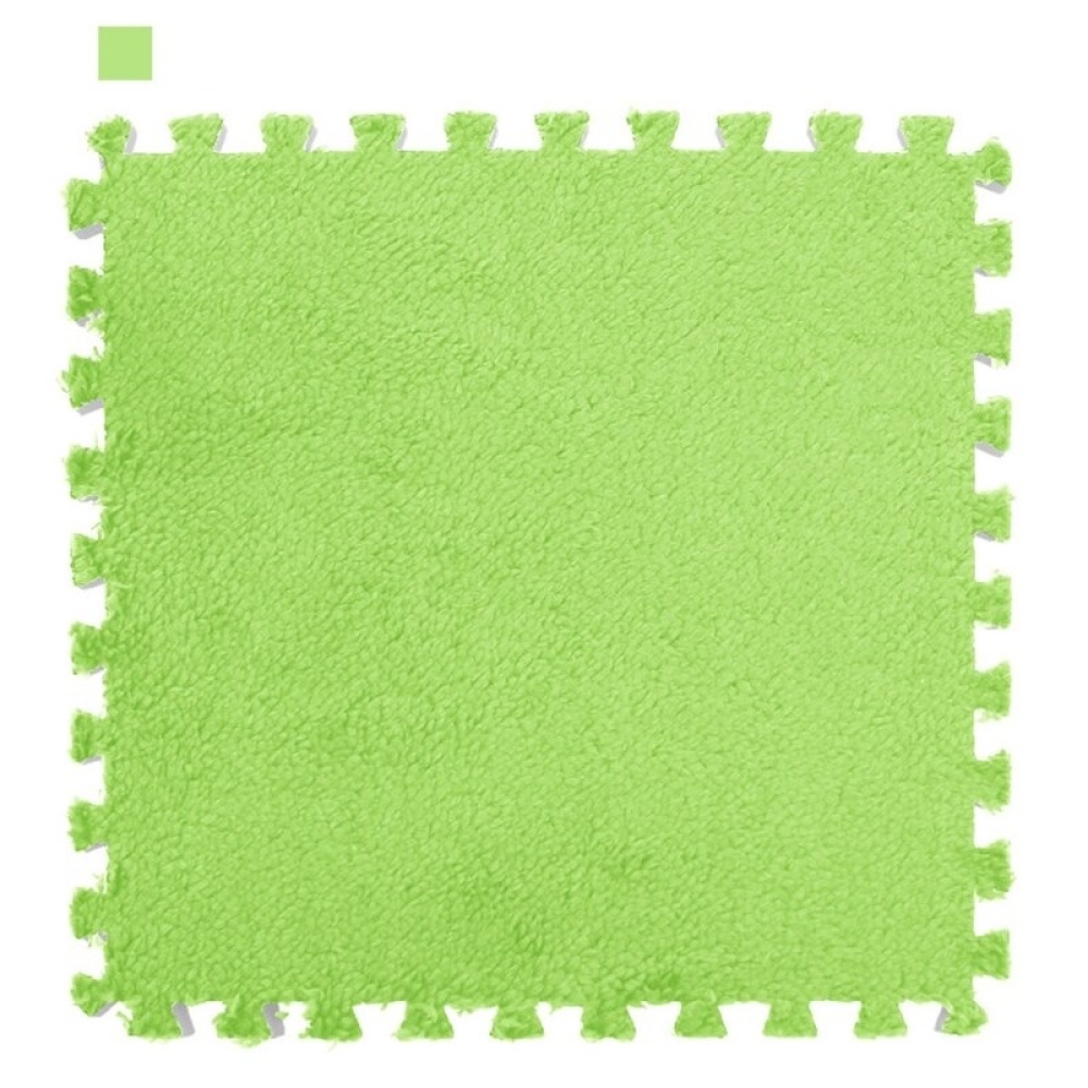 Alfombrilla de puzzle de espuma verde lisa