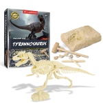 Exquisito kit de excavación de fósiles de dinosaurios para niños con esqueleto de t rex