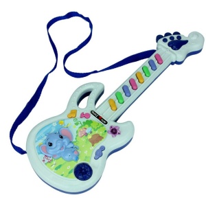 Guitarra eléctrica educativa para niños con patucos de colores