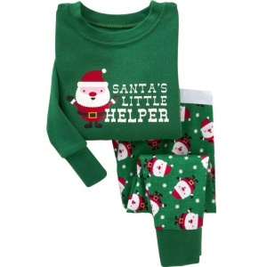 Pijama de Papá Noel para niños con fondo blanco