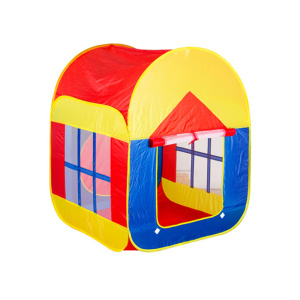 Tipi infantil en forma de simpática casa multicolor